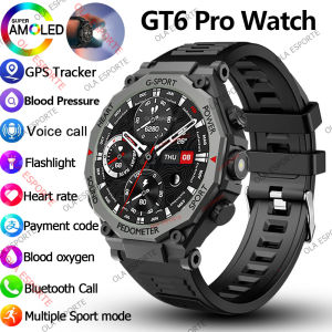 Smart Watch 6 Pro NFC 1.52 Inch AMOLED Full Touch Screen BT Call 5ATM Waterproof GPS Tracker 100+ Sport Mode Smartwatch 2025 New