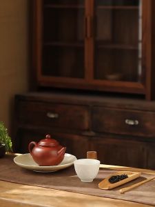 Bộ Dụng Cụ Pha Trà Đạo Bộ cung nhãn Bằng Tre Già