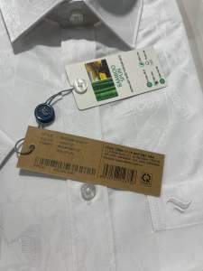 (6P0026) Áo sơ mi viettien ngắn tay lai ngang (Regular fit) ôm nhẹ
