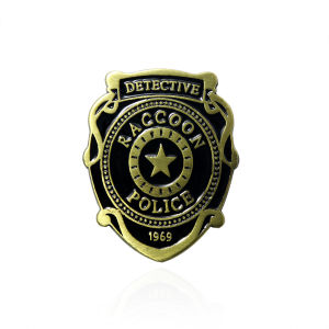 Raccoon Police Department Pins Residents Evils Badge Brooch Cosplay Costume Collection Cartoon Clothing Decor Gifts
