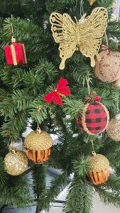 12PCS Christmas tree decorations Christmas decorations Christmas bows Christmas gifts Party Decoration