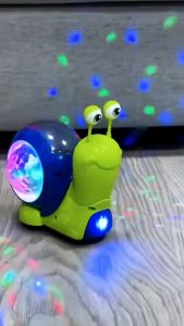 MAINAN Keong listrik mainan anak dengan lampu dan musik dapat menghindari rintangan siput