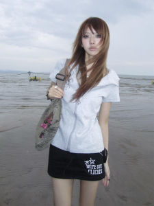 Y2K Hooded Short Sleeve T-Shirt for Women Summer Rabbit Ear Zipper Open Slim Fit Spicy Sweet Style Creative Pattern Printed Waist-Length Top