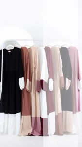 Gamis Wanita Terbaru Bahan Rayon Twill Motif Sahira