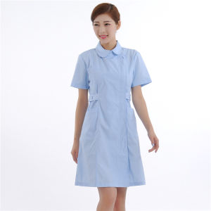 Áo Thun Cổ Tròn Tay Ngắn Cho Nữ Y Tá Làm Việc Trong Phòng Thí Nghiệm Phòng Khám Mắt Phòng Vệ Sinh round Neck Asymmetrical Hem Lab Coat