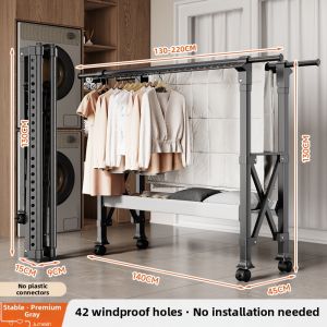 JUMEISHI | Adjustable Indoor Balcony Clothes Drying Rack