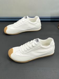 Nanjiren | Giày Nam Mới Kiểu Thu Đai Băng Kéo Dây Phong Cách Cổ Điển Trắng Bền Đế Cao Su