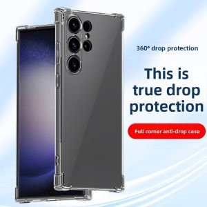 RISEOUS | Shockproof Transparent Silicone Case for Samsung S25 Ultra