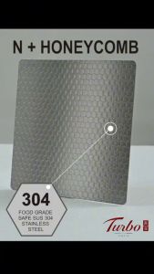 Turbo Italia TS600SS/BK Honeycomb SUS304 Stainless Steel Kitchen Sink