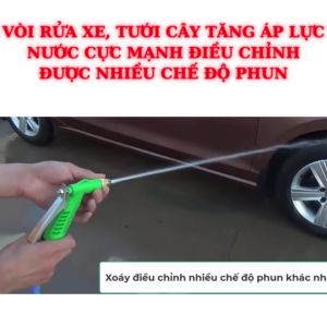 Vòi Xịt Nước Chống Tắc Bằng Nhựa Màu Xanh Đầu Vòi Kim Loại Súng Xịt Nước Tăng Áp Giúp Tẩy Rửa Nhà Cửa Hiệu Quả Đa Năng