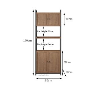 OUJUGEJIAJU | Industrial Multi-Layer Bookshelf