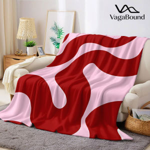 BILIBILI | Red Swirl Flannel Blanket Warm Soft Halloween Christmas Decorative Couch Warm Cozy All-Season Gift