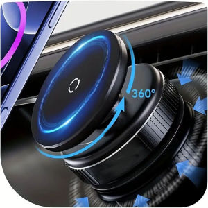 2026 Upgraded Vacuum Magnetic Car Phone Holder 360° Reinforced 96LBS Ultra Suction Cup Phone Mount for MagSafe Cell Phone