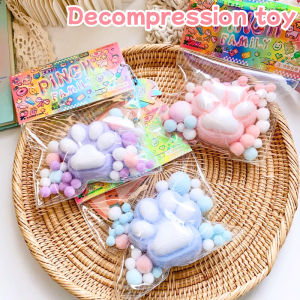 Cat Paw Squishy Toys Kids Decompression Toys Anti Anxiety Cat Paw Decompression Toy Pinch Kneading Toy Stress Reliever Gift
