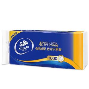 【 VINDA】 Smooth Feel 4-PLY Toilet Paper 10 Roll Embossed Toilet Tissues （10R X 100g）