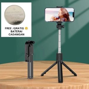 Tongsis Tripod Bluetooth hp Tongsis 3 in 1 Remote Bluetooth B6