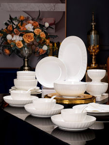TAOYI | Elegant Luxury Underglaze Colored Ceramic Dinnerware Set
