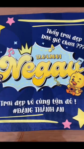 Khăn vuông Bandana hoạ tiết Negav kích thước 70x70cm chất liệu vải lụa in 1 mặt 2 mặt