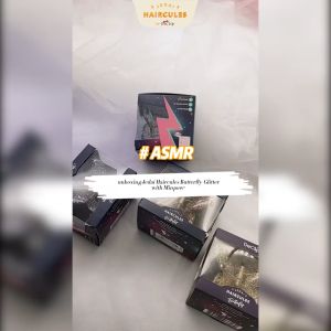 DeClip Jedai Butterfly Haircules Jepit Kupu Gigi 4 Ukuran 45cm Warna Golden Brown Glitter