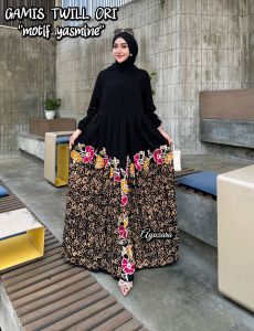 Gamis Twill Terbaru BG COLLECTION Gamis Fashion Terlaris