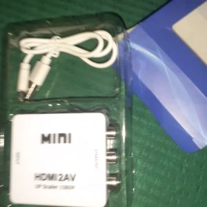 G695 ORI HDMI AV RCA converter convert video audio signal MINI mengkonversi mentransfer perangkat GA