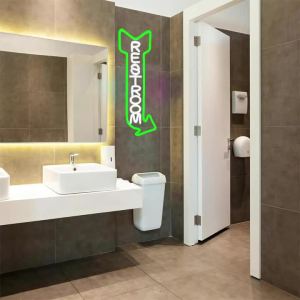 Biển Hiệu Neon Trang Trí Tường Đèn LED Hình Mũi Tên Nhà Vệ Sinh Biển Hiệu Kinh Doanh Cho Khách Sạn Quán Bar Bệnh Viện Trung Tâm Thương Mại Cửa Hàng Văn Phòng - Chủ Đề Nhà Vệ Sinh