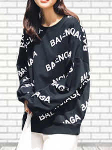 Loose Casual Long Sleeve T-Shirt Womens Hoodie Sweatshirt Overhead Top plus Size Letter Print Trendy Versatile Spring New Arrival