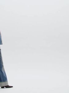 Slim Fit Patchwork Lamb Wool Denim Jacket Thick