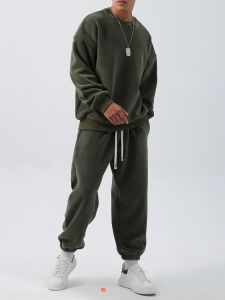 Fall Winter Workout Sweatsuit Set Warmth