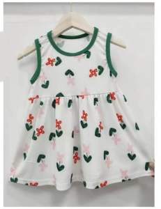 2-5yrs Baby Girl’s Summer Cotton Floral Dress 2-5岁女宝宝夏季棉布料花瓣裙子