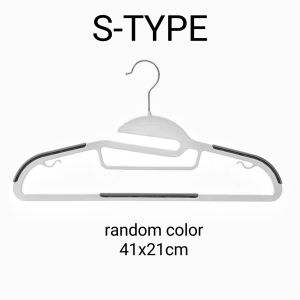 OHHDEER 1PC Anti-slip Cloth Hanger Dry And Wet Dual-use Drying Hangers Hook Space Saving Household Durable Hanger 防滑无痕衣架