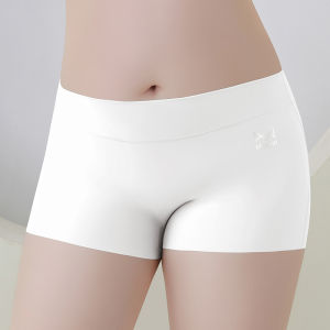 MiiOW | Ice Silk Safety Shorts Womens Plus Size Anti-Light Bottoms Cool Feeling Seamless Underwear Nylon Spandex Briefs Shorts