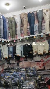 Fiftyone Denim Celana Chino Panjang Pria Hitam Pekat Tua Model Slim Fit Stretch Bahan Melar Nyaman Dipakai