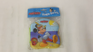 Disney Mickey Mouse & Friends Bath Book Shaped Waterproof Story Book For Toddlers to Play & Read