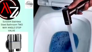 AZGROUP Stainless Steel Washing Machine Faucets Mini Multi-function Faucet Dual Angle Valve (W3)