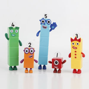 Cross-border cartoon animation figure digital building block doll toy model cake decoration desktop car ornament peripheral