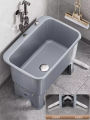 Thickened Plastic Rectangular Household Mop Bucket Outdoor Washing Mop Pool Square Drain Special Bucket for Cleaning Tools. 