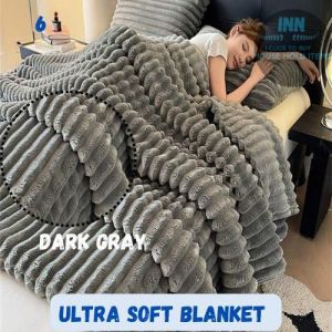 Bubble Fluffy Blanket for Couch Plush Blankets Cozy Blanket for Bedding Soft Warm Fuzzy Blanket for All Season Use