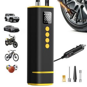 Carsun 12V Tire Inflator 150Psi Wired Portable Air Compressor Auto Shut-Off Digital Gauge Led Light for Car Motorcycle Bike Ball