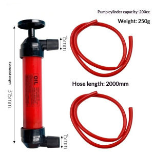 1 Set Portable Hand Siphon Pump Inflatable Fuel Liquid Transfer Tube Car Accessory