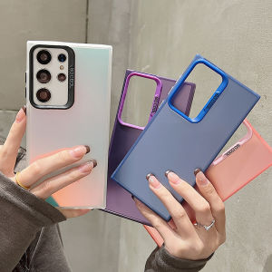 CrashStar Laser Matte Anti-fingerprint Hard Shockproof Phone Case For Samsung Galaxy S25 S24 S22 Ultra Plus S23 S21 S20 Ultra Plus + FE A16 A06 A55 A15 Note 20 Ultra IMD Frosted Phone Casing Cover Shell Hot Sale