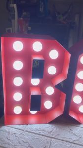 ตัวอักษรไฟปิงปอง ขนาด 30 cm