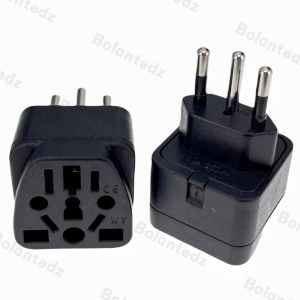 1Pcs Universal Brazil Plug Adapter 3 Pin EU Euro AU US UK To Brazil Travel Adapter Electric Power Cord Charger Socket Outlet