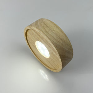 Wireless Led Night Light Crystal Perfume Cover Inlaid round Battery Stone Base Glowing Bottom Home Decorative Lamp