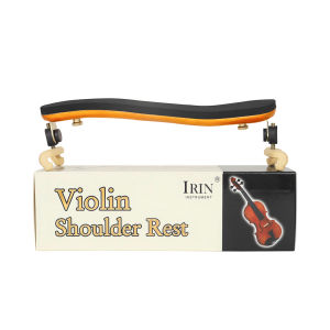 IRIN | Adjustable Violin Shoulder Rest with Silicone Feet Comfortable Wood Violin Shoulder for 4/4 Violin Relieves Neck & Shoulder Pain