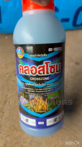 กลูโฟซิเนตแอมโมเนียม (น้ำฟ้าสูตรเผาไหม้เร็ว) ขนาด 4 ลิตร คลอสโซน กลูโฟซิเนต-แอมโมเนียม สารกำจัดวัชพืช ใบกว้าง ใบแคบ