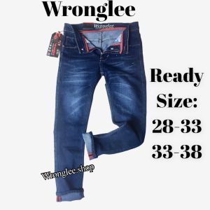Wronglee|Celana Jeans Skinny Premium 28-38 Fashion Distro|Celana Panjang Pria Slimfit Keren Melar
