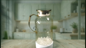 LAVA TAMU Plastic Crystal Water Fridge Jug Premium Design/Jug Air Bertutup Tahan lasak