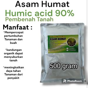 ASAM HUMAT /Humic acid 90% pupuk organik pembenah tanah. 500ram
