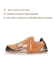 THEMULE | Easy-On Wide Foot Magic Tape Color Collision Casual Shoes